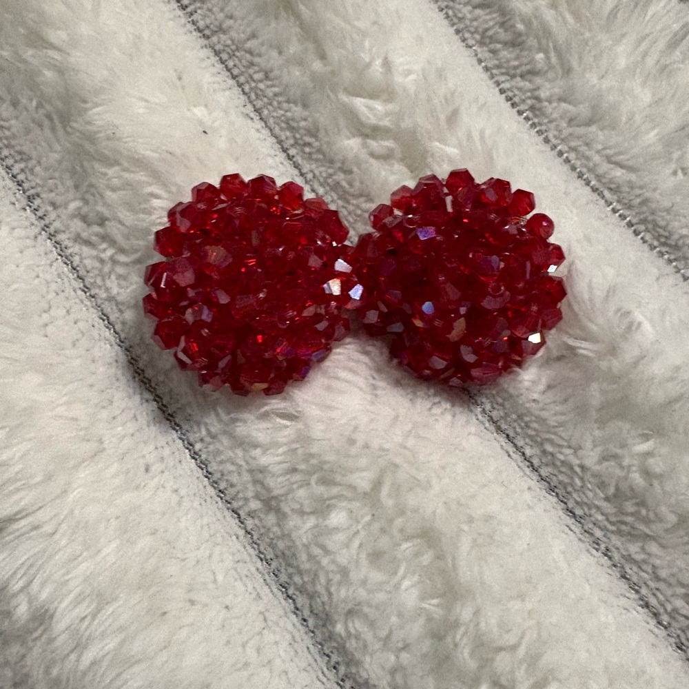 Sassy Jones Red Earrings